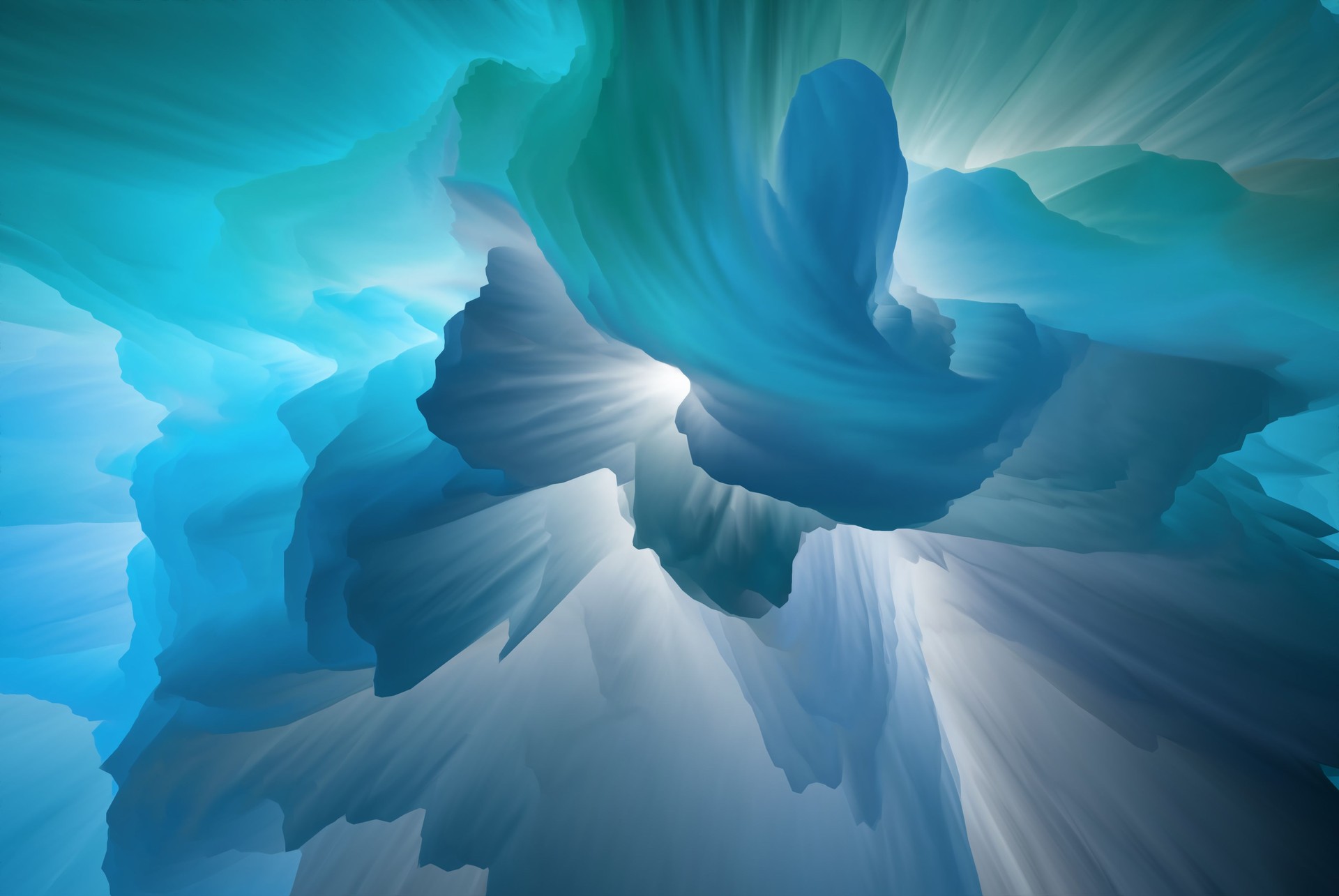 Magical world. Colorful abstract fantasy background, surreal dreamy landscape. 3d illustration